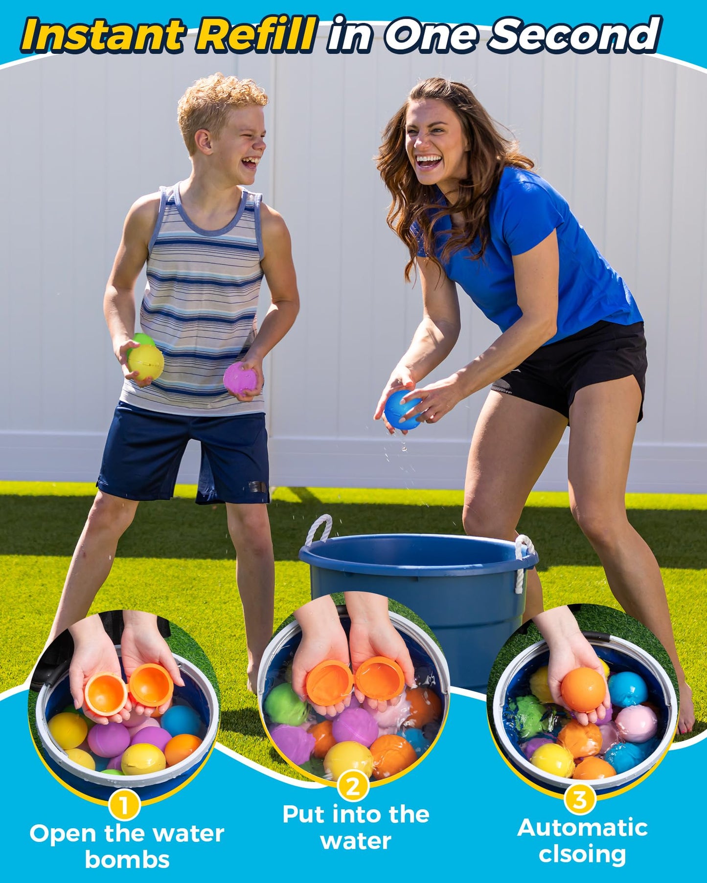 12Pcs Reusable Water Bomb balloons, Summer Toy Water Toy for Boys and Girls, Pool Beach Toys for Kids ages 3-12, Outdoor Activities Water Games Toys Self Sealing Water Splash Ball for Fun