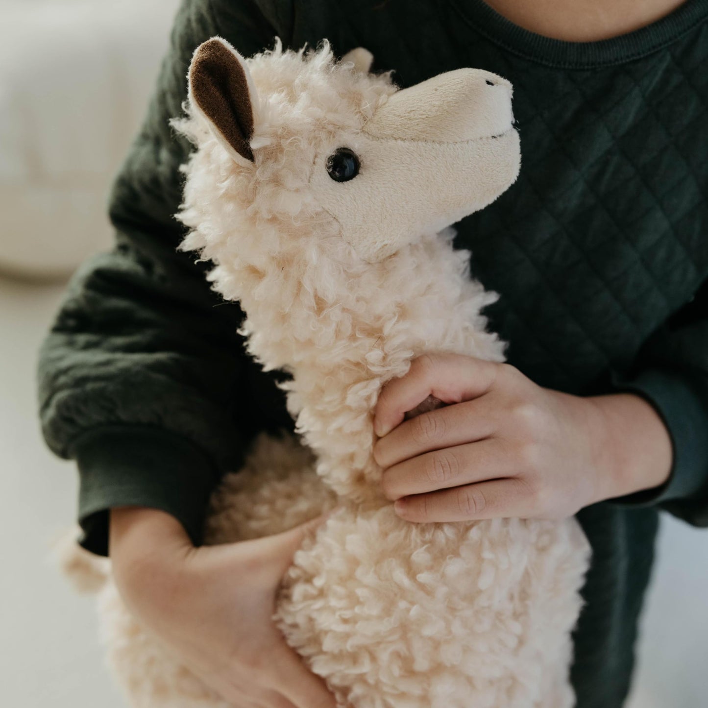 The Petting Zoo Alpaca Stuffed Animal Plushie, Gifts for Kids, Wild Onez Zoo Animals, Alpaca Plush Toy 14 inches