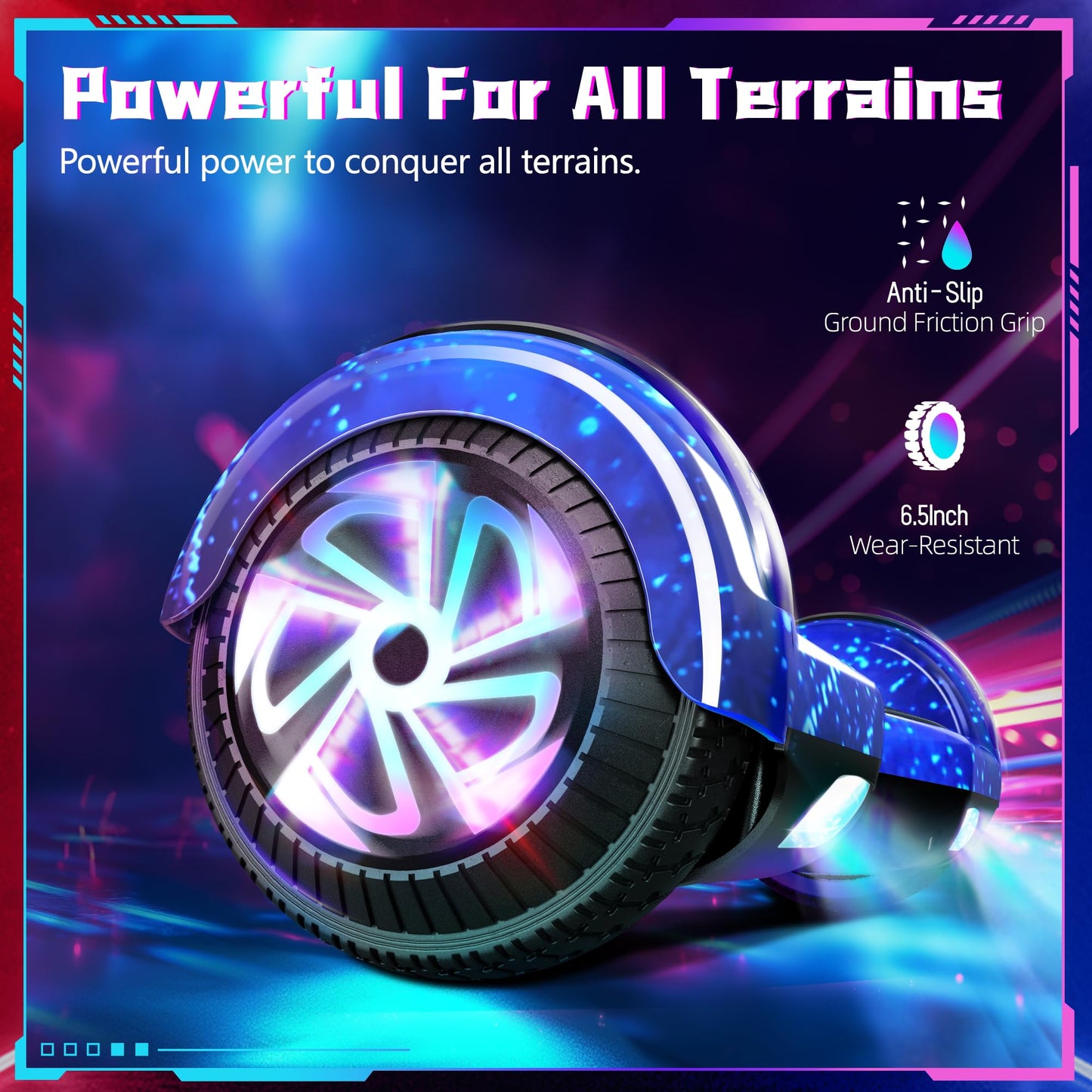 SISIGAD Scooter, 6.5" Flash Wheels & Corlorful LED Lights, All for Girls Boys Kids Ages 6+