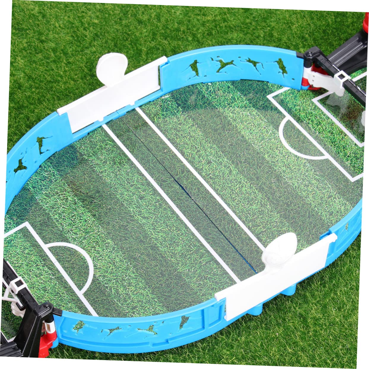 BESPORTBLE Mini Tabletop Football Game Plastic Double Player Soccer for Mini Balls Compact Portable Indoor Table Soccer Gift