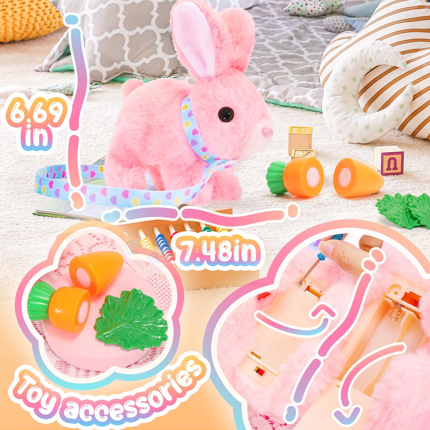 Tagitary Plush Bunny Toy for Kids