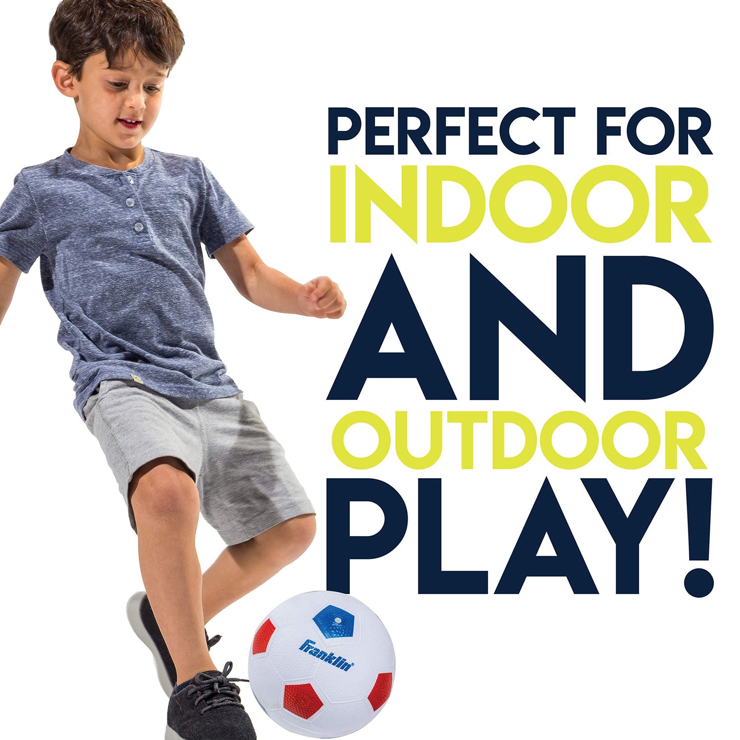 Franklin Sports Kids Soccer Goal with Ball & Pump - 24 X 16