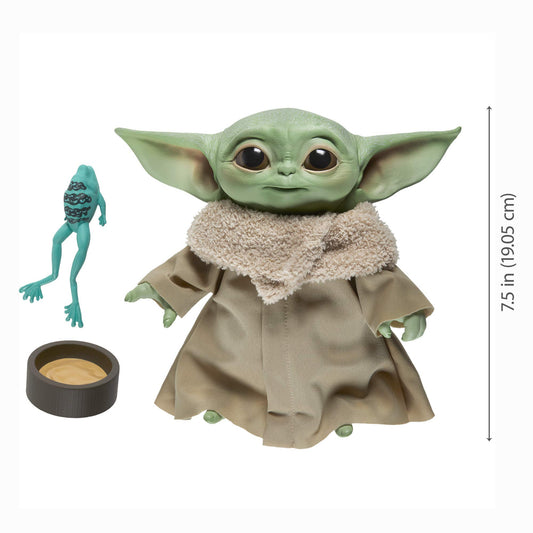 STAR WARS The Child Talking Plush Toy with Character Sounds and Accessories, The Mandalorian Toy for Kids Ages 3 and Up, Green