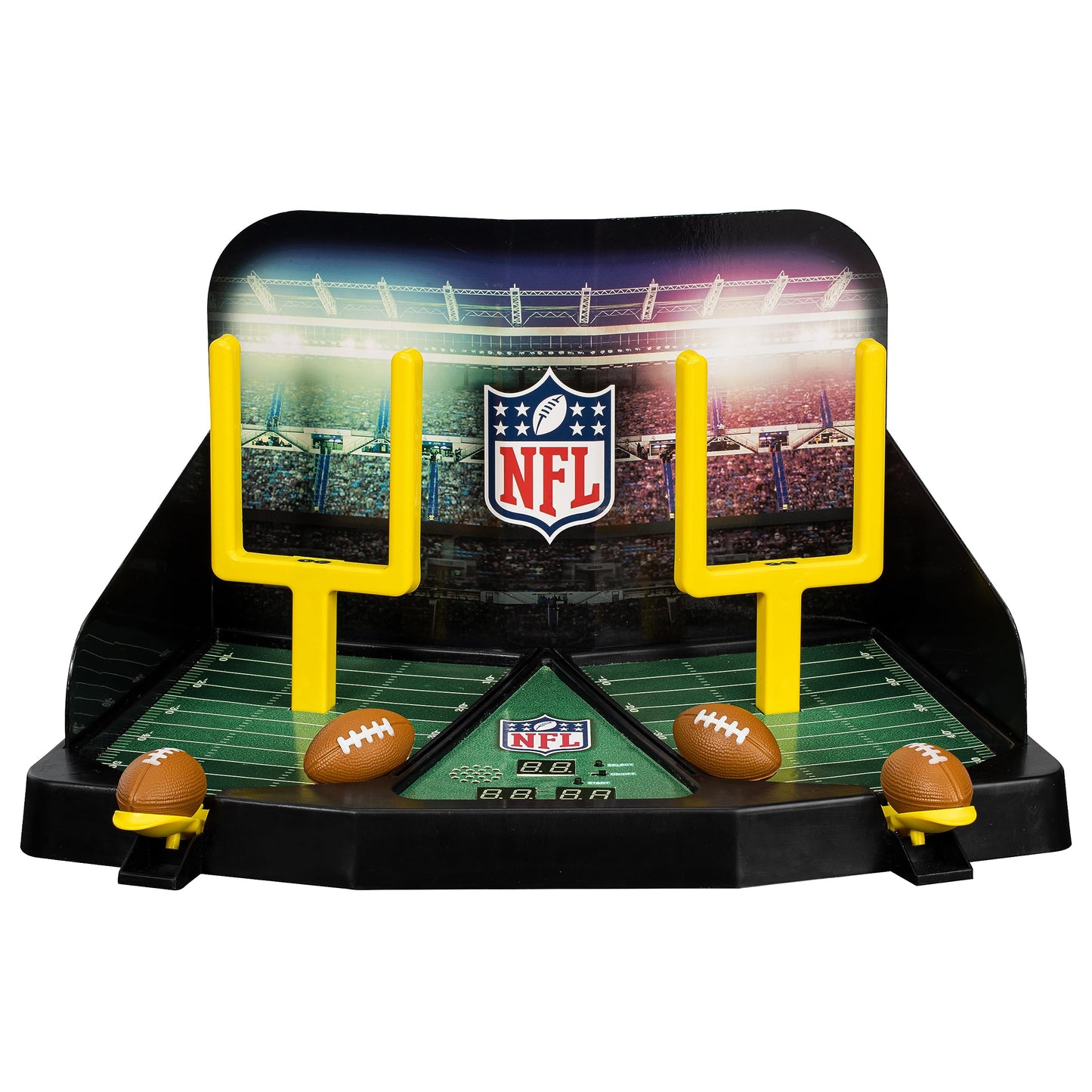 Franklin Sports Mini Football Field Goal Tabletop Game - Flying Field Goal Mini Football for Kids + Adults - Fun Indoor Sports Table Game for All Ages - Tabletop Toy