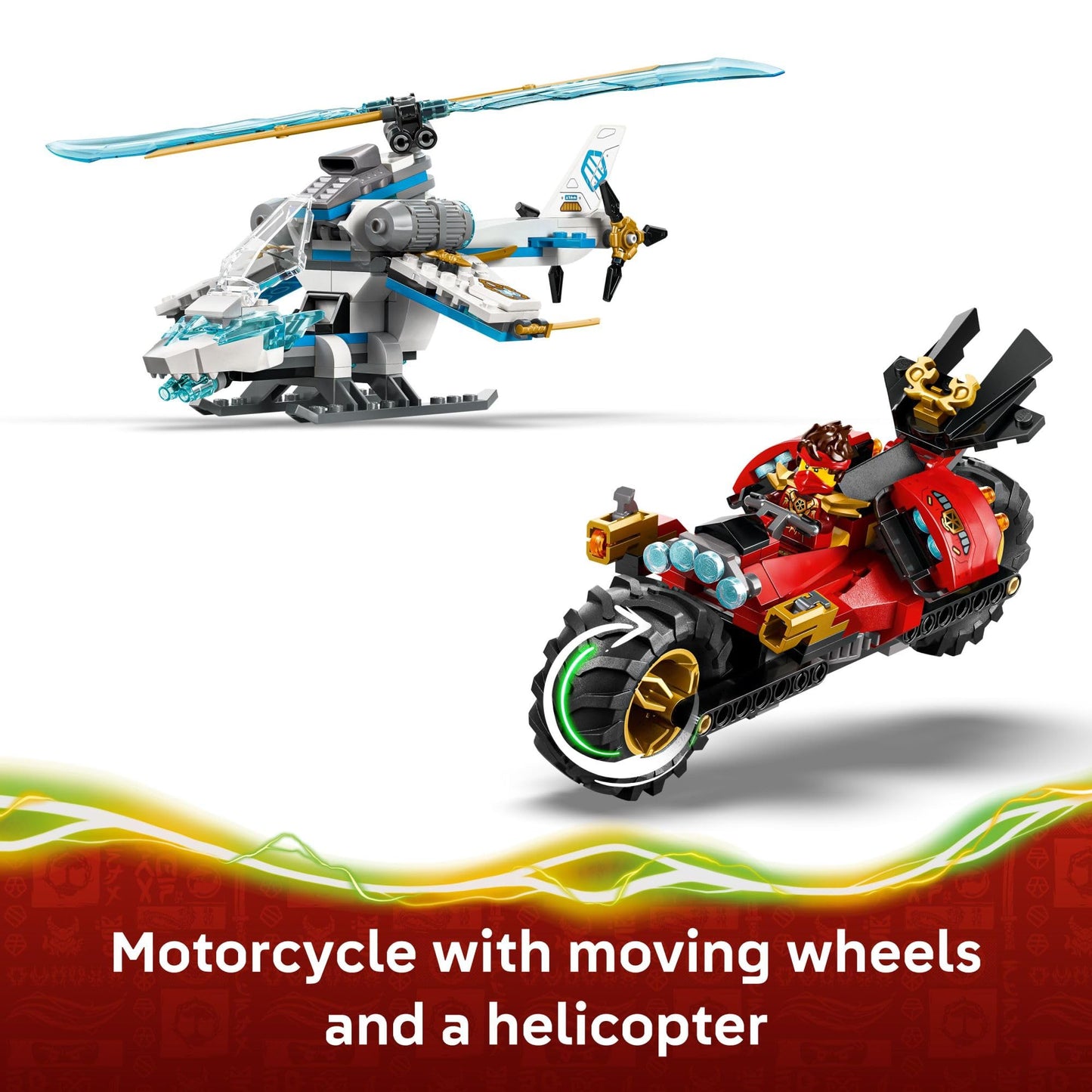 LEGO NINJAGO Ninja Vehicle Tree House Battle Building Toy for Boys, Girls, & Kids, Ages 7+ - Ninja Playset W/5 Minifigures, Motorcycle & Helicopter Toys - Gift Idea for Birthdays - 71857