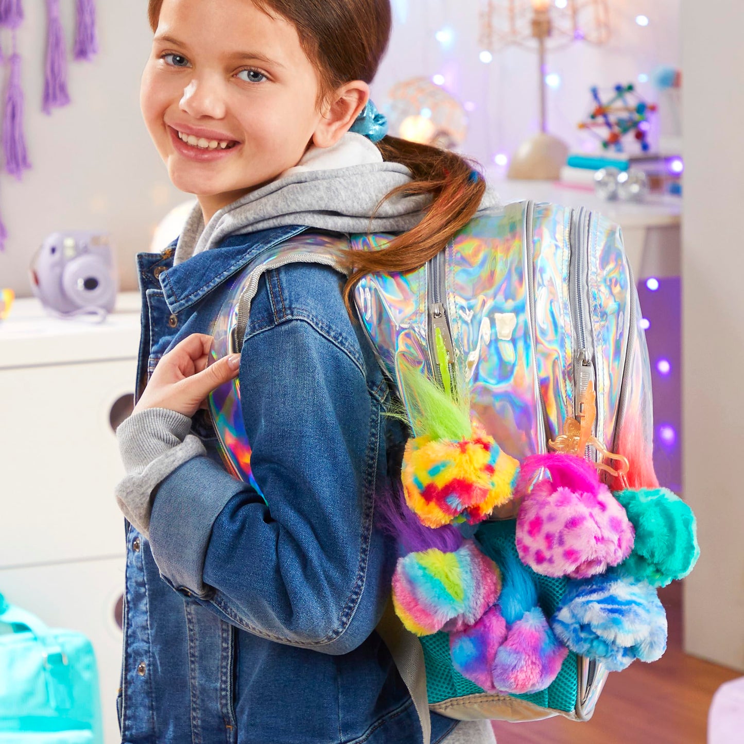 Furby Furblets 2-Pack, Mini Friends Pix-Elle & Ooh-Koo, 45+ Sounds Each, Music & Speaks Only Furbish, Electronic Plush Toys, Multicolor & Blue/White, Easter Basket Stuffers, Ages 6+ (Amazon Exclusive)