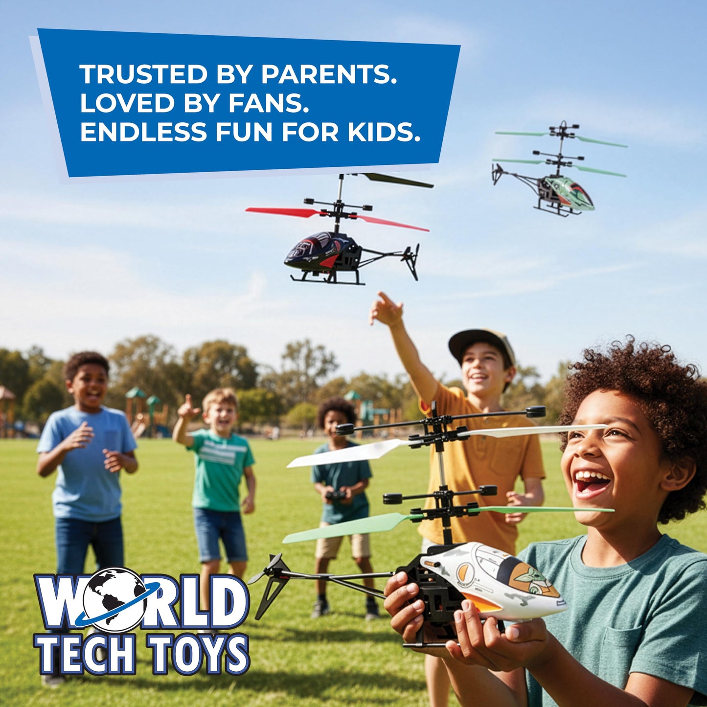 Star Wars Boba Fett RC Helicopter – Easy‑Fly Remote Control Helicopter with LED Lights, Durable Body, Coaxial & Rear Rotors – Kids 8+