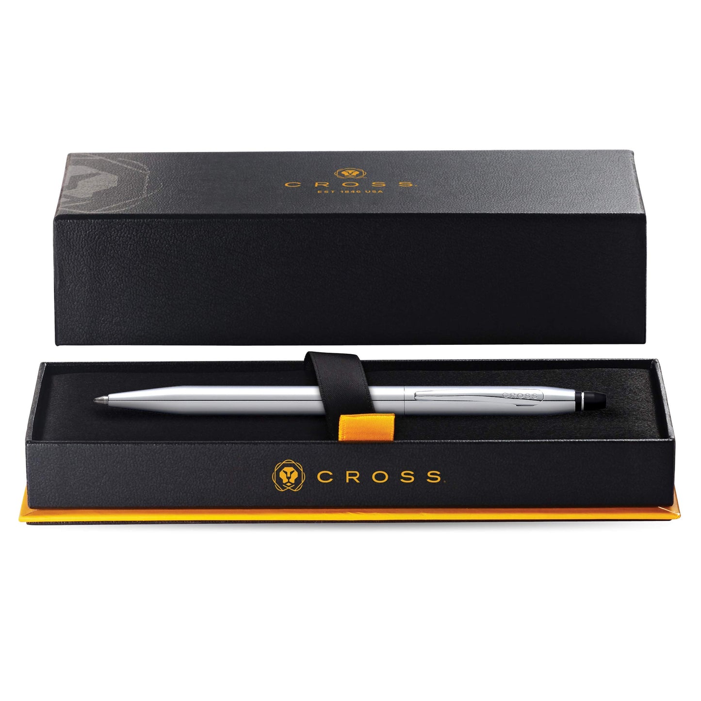 Cross Click Chrome Ballpoint Pen - High-End Writing Tool for Versatile Use - Smooth Writing & Journaling - Elegant Accessory - Long-Lasting - Black Ink - Includes Gift Box