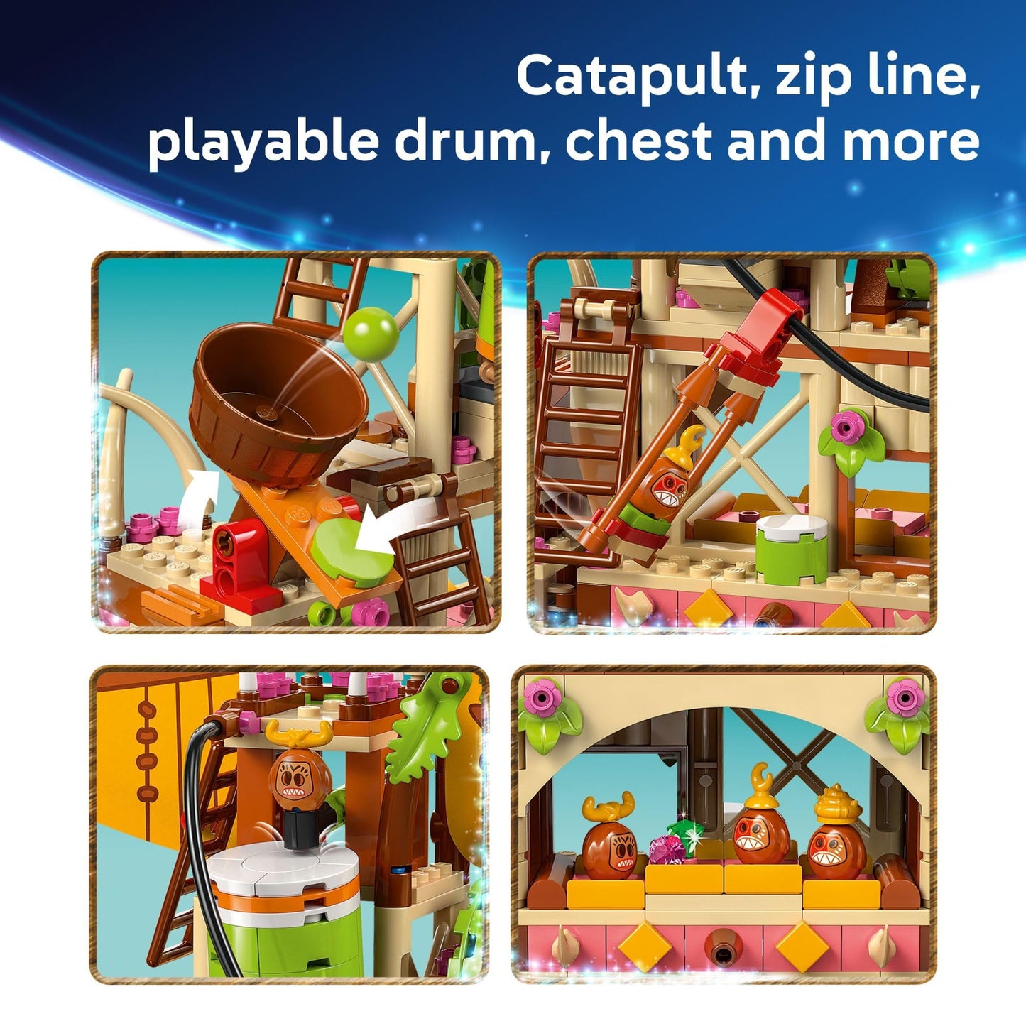 LEGO Disney Moana 2 Kakamora Barge Kids Toy - Pretend Play Building Set for Boys and Girls, Ages 7+ - 9 Characters, Including Moana, Maui, Kotu, and HeiHei - Gift Idea for Birthdays - 43258