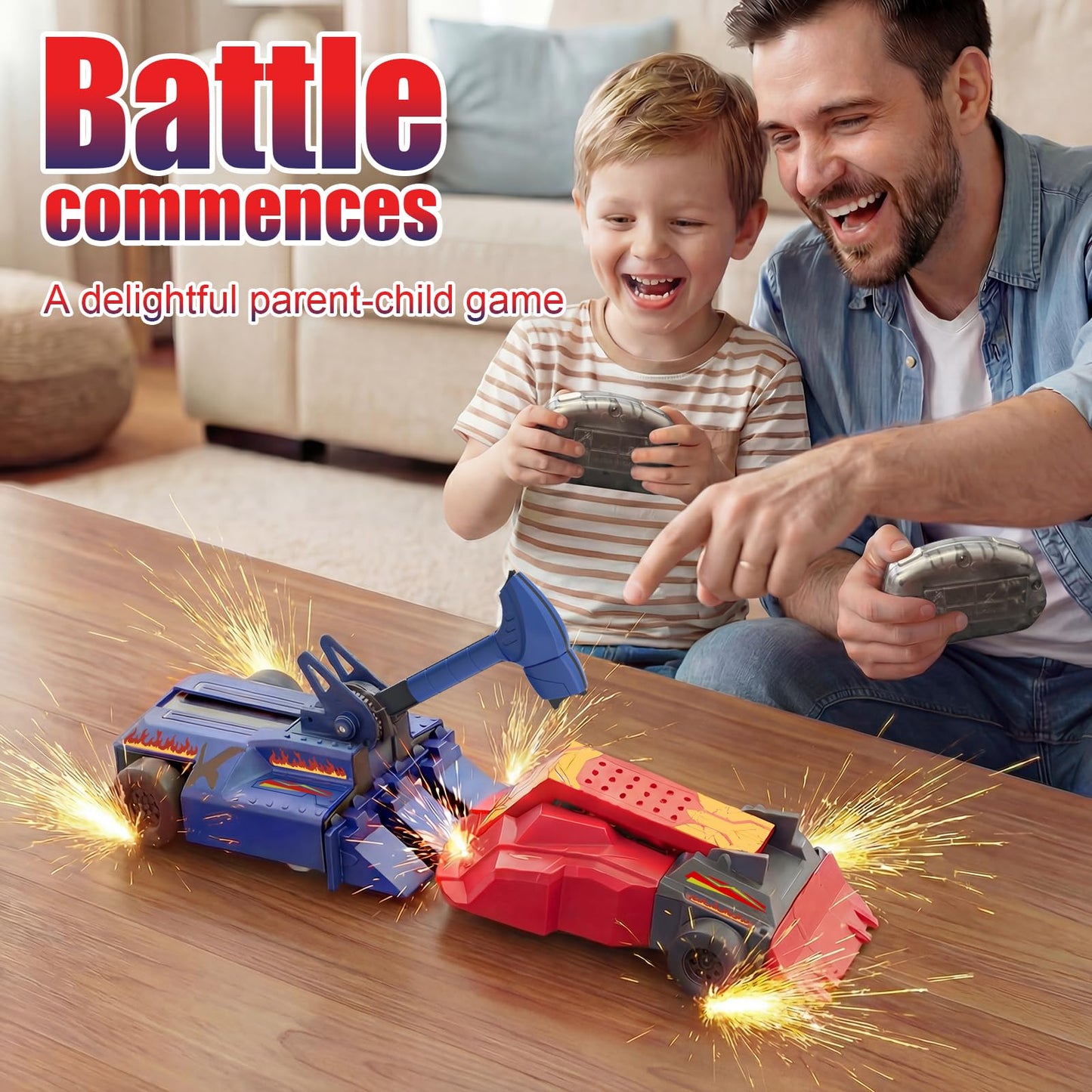 Crakrora Battle Bots Toys for Boys Ages 6-12 - Remote Control Fighting Robots for 2 Player Battle Game, Combat Robot Action Figures, STEM Toys for Kids Age 6 7 8 9 10 11 12 Year Old