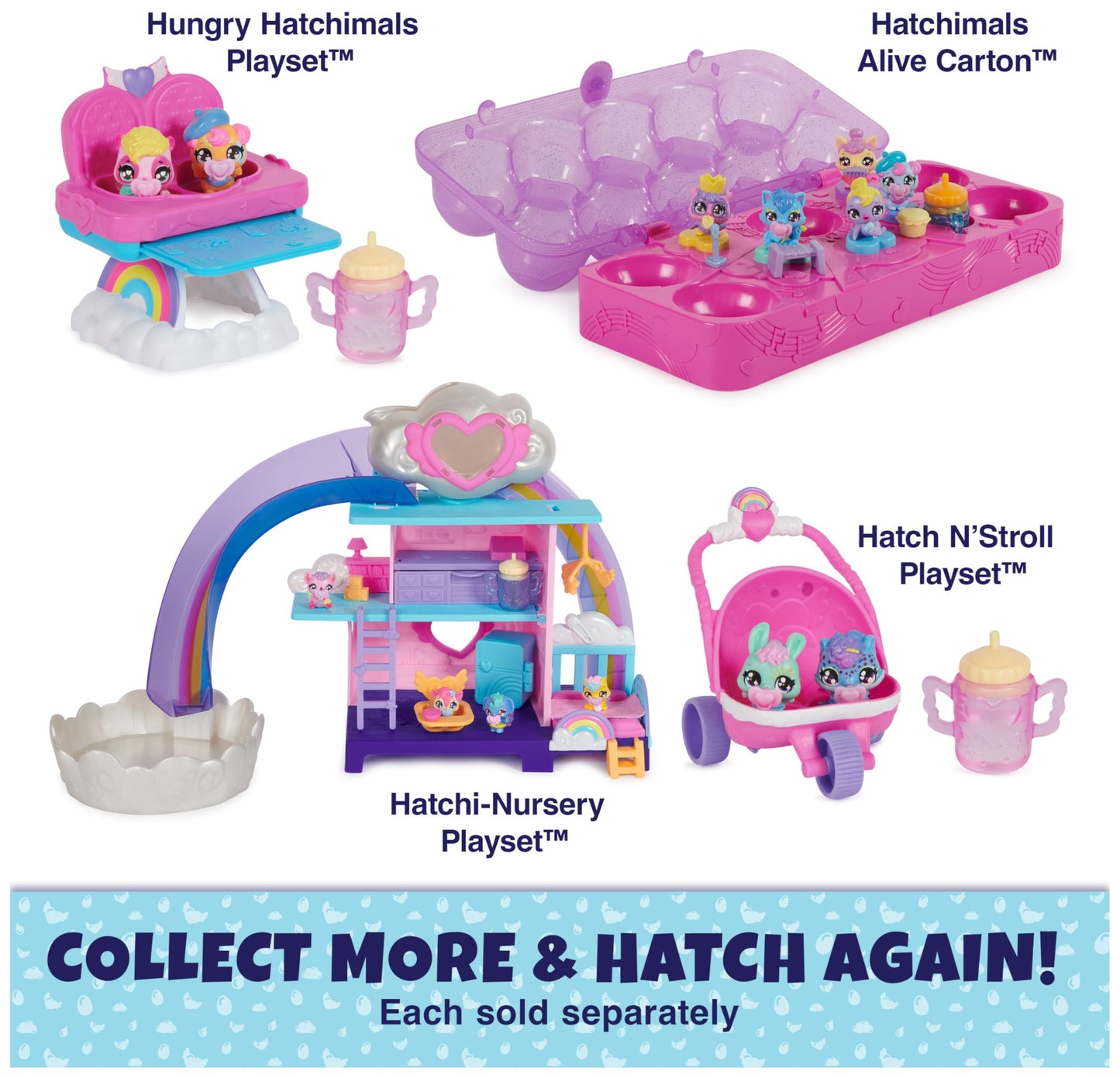 Hatchimals Alive, Egg Carton Toy with 5 Mini Figures in Self-Hatching Eggs, 11 Accessories, Kids Toys for Girls and Boys Ages 3 and up