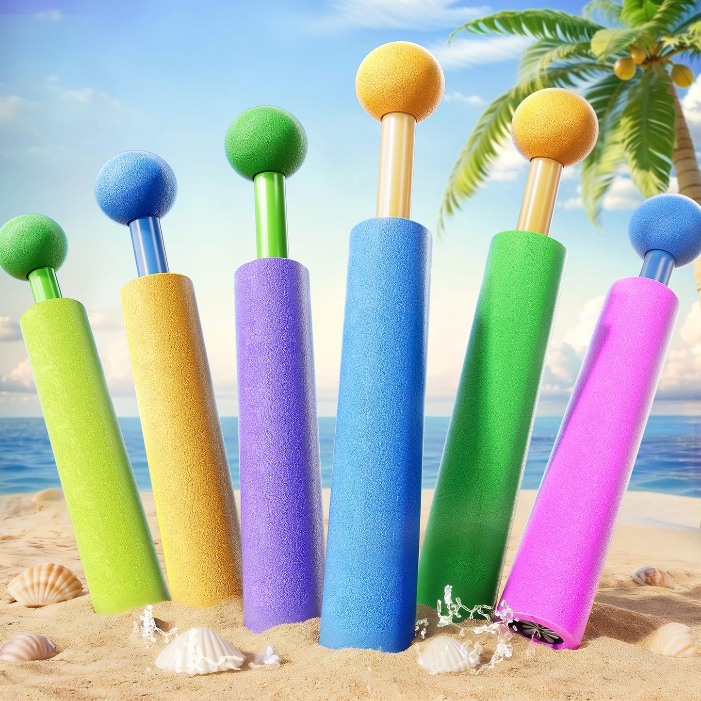 ZDRKWSM 6 Pack Water Guns for Kids Adults, Squirt Guns Water Toys for Boys Girls Ages 4-8, Ideal Toys for Kids Summer Outdoor Swimming Pool Games Beach Water Gun