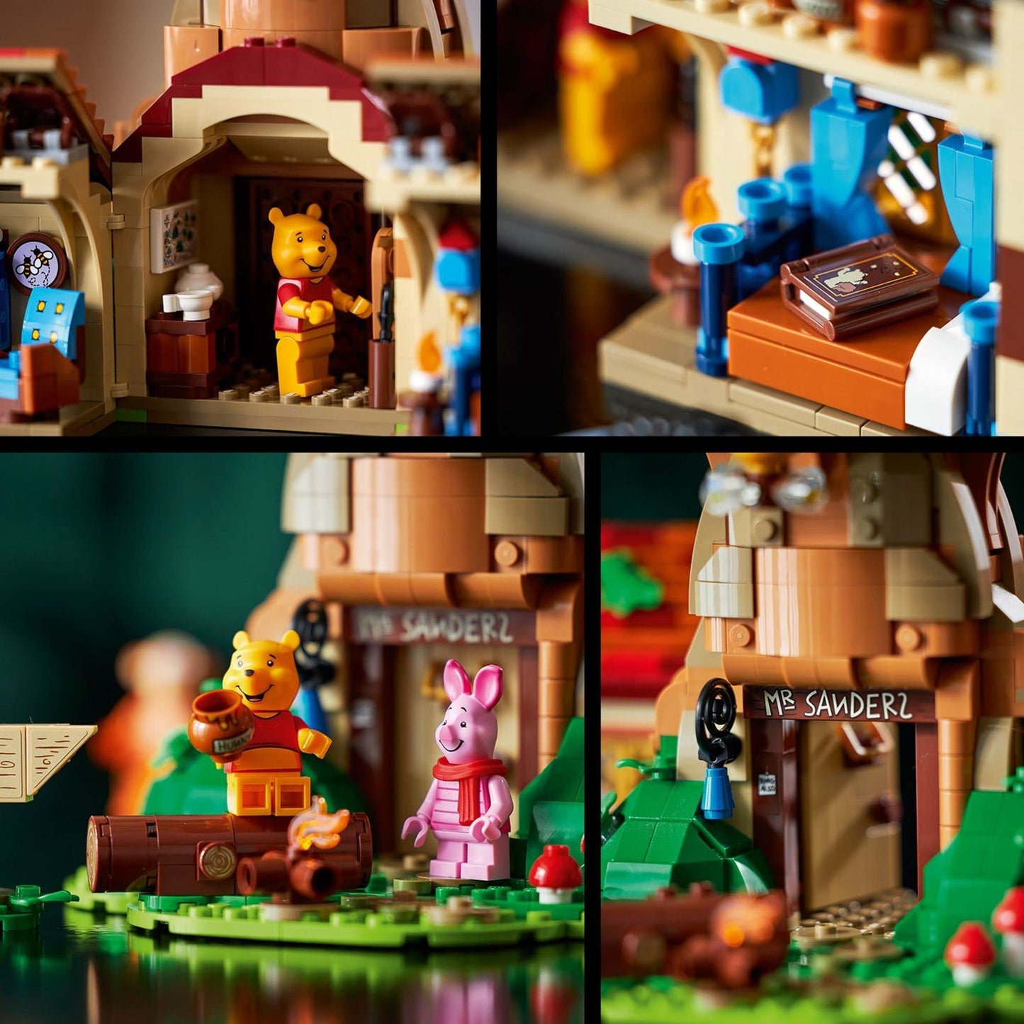 LEGO Ideas Disney Winnie The Pooh 21326 Building Set - Home Décor Collectible Gift with Piglet Minifigure and Eeyore Figure, Pooh Bear House Opens for Easy Access, Classic Display Model for Adults
