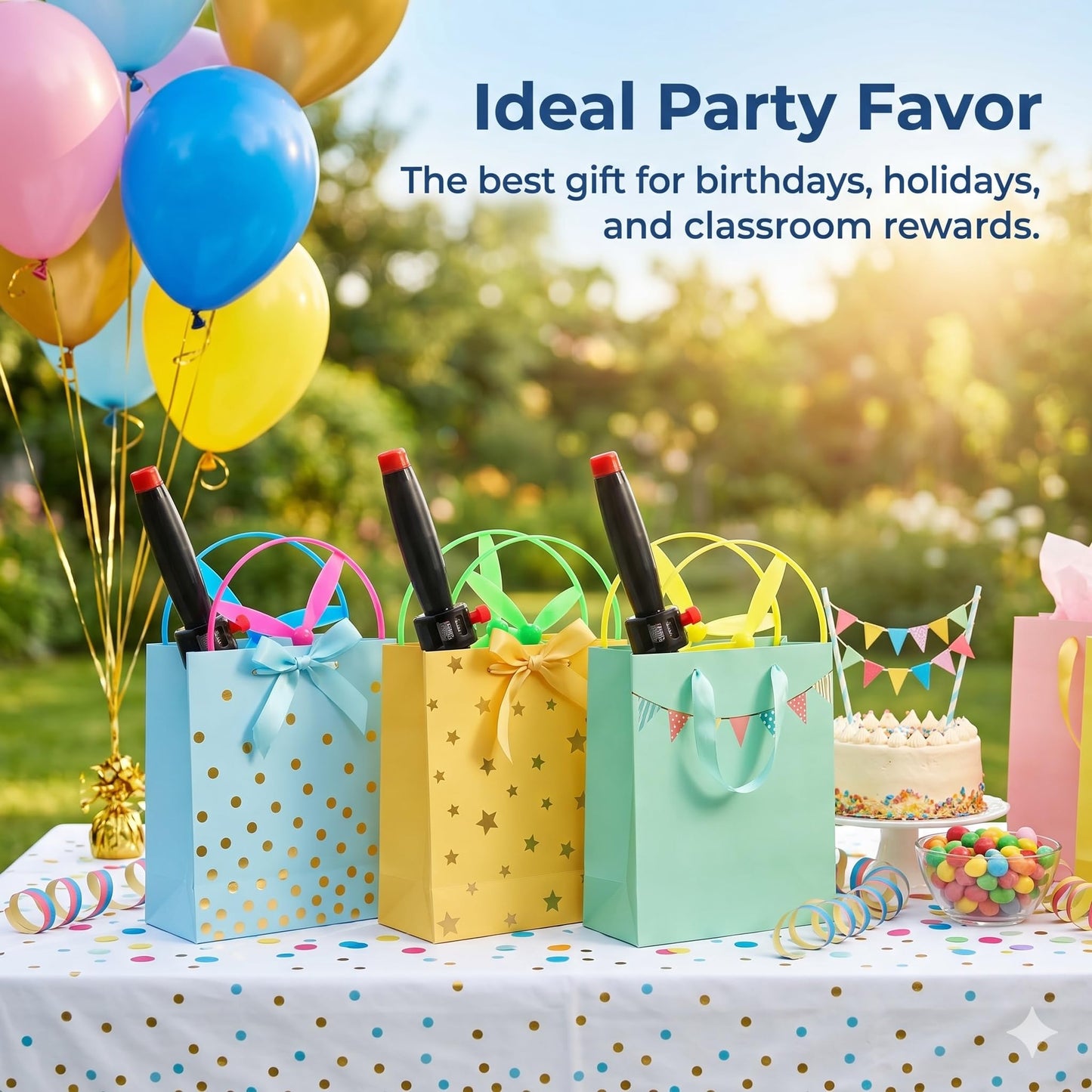 JOINPAYA Flying Disc Launcher Toy - Pull String Flying Disc Set 5 String Launchers and 10 Flying Saucer Disk Launcher, Disk Helicopter for Kids Party Favors and Outdoor Activities