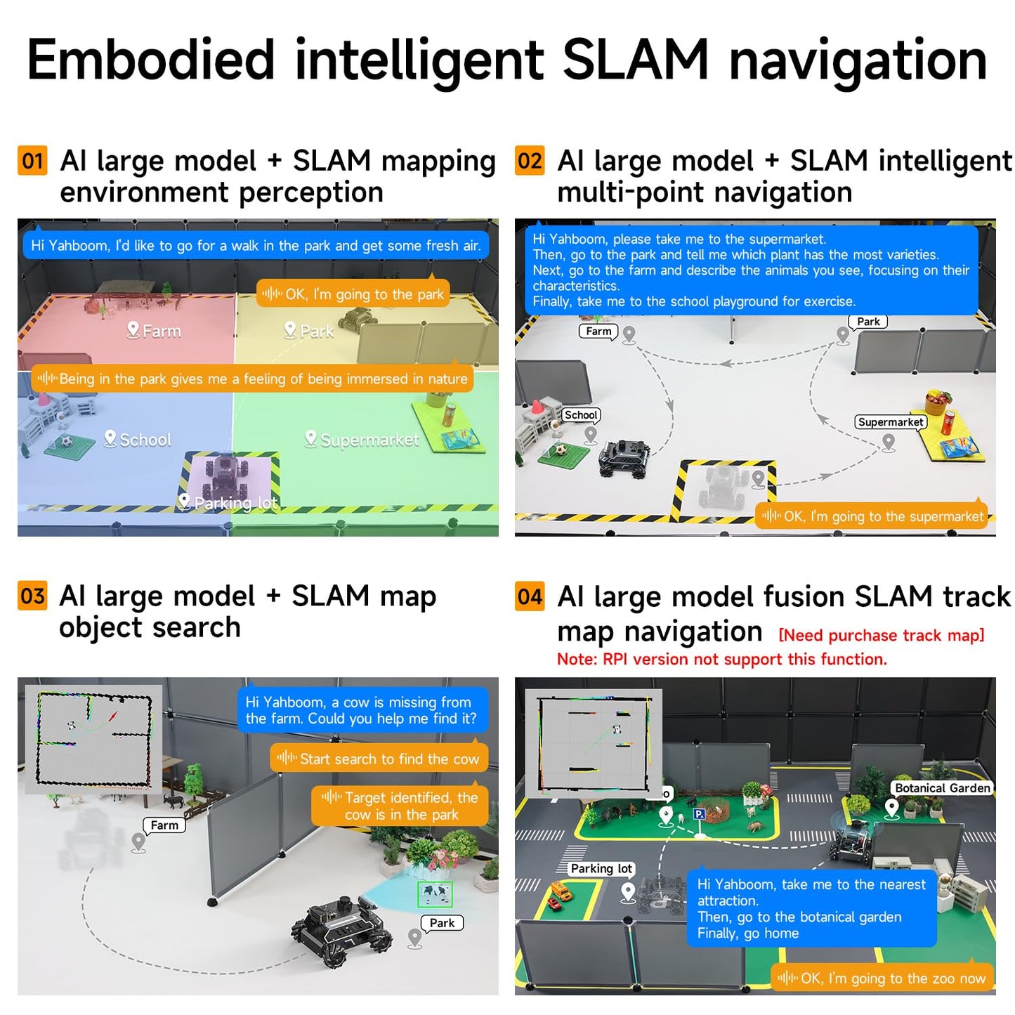 Yahboom Jetson Nano B01 ROS2 Robot 360° Omnidirectional Wheels,Embedded Intelligence,Large AI Model,SLAM Navigation for Electronic Engineering Competitions (Standard Ver Without Nano)