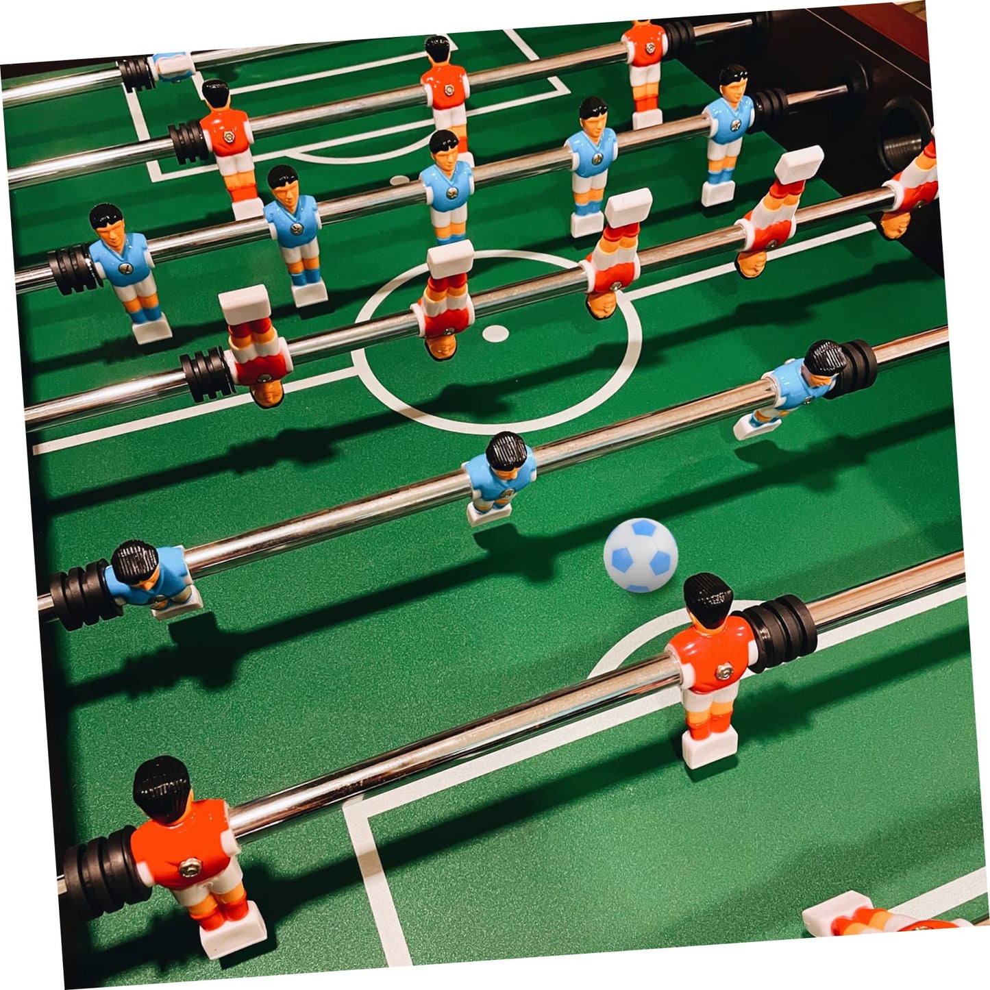 HOOTNEE 8pcs Pattern Foosball Balls Tabletop Soccer Balls Desktop Soccer Game Accessories