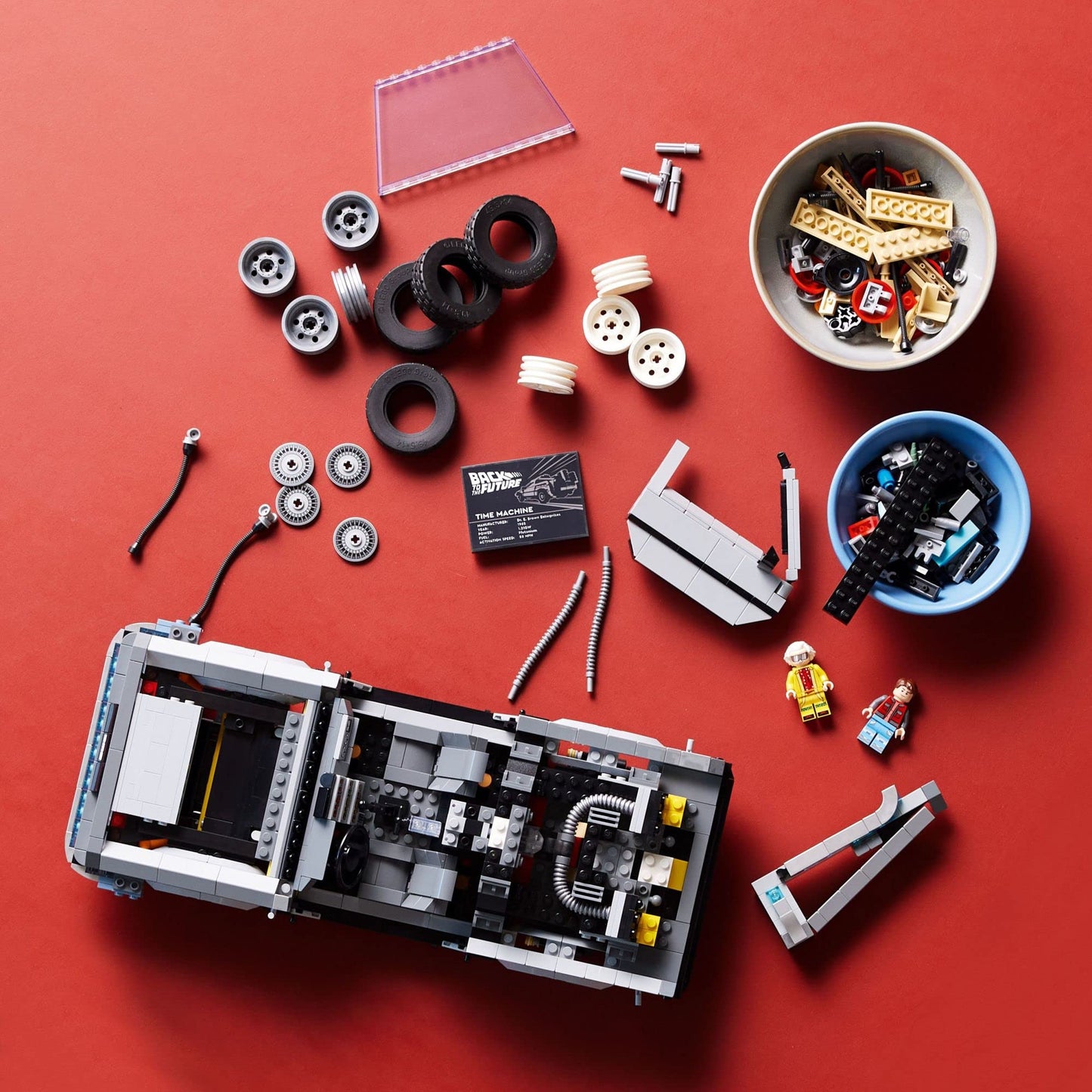 LEGO Icons Back to the Future Time Machine 10300, Model Car Building Kit Based on the Delorean from the Iconic Movie, Perfect Build for Teens and Adults Who Love to Create