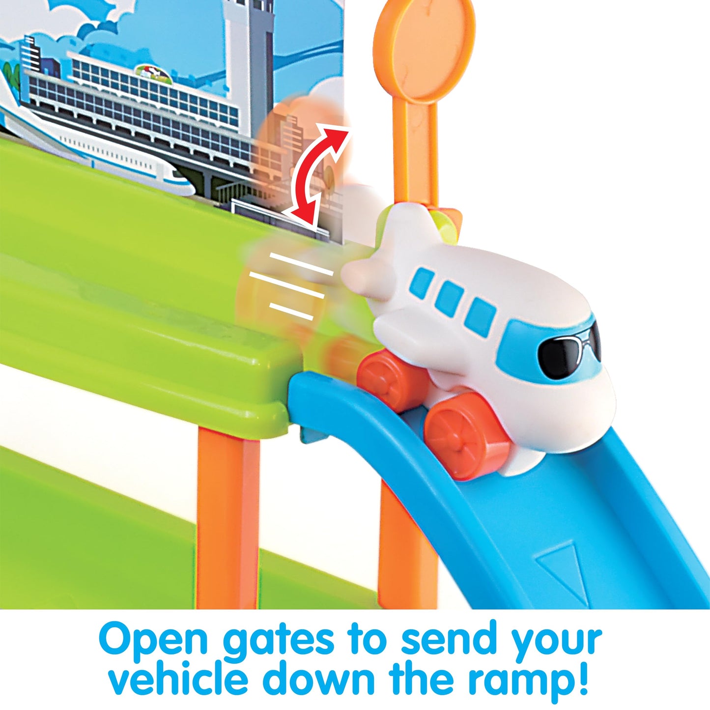 Kidoozie Slide 'n Soar Airport Playset Ages 12 Months + Toddler Preschool Toy