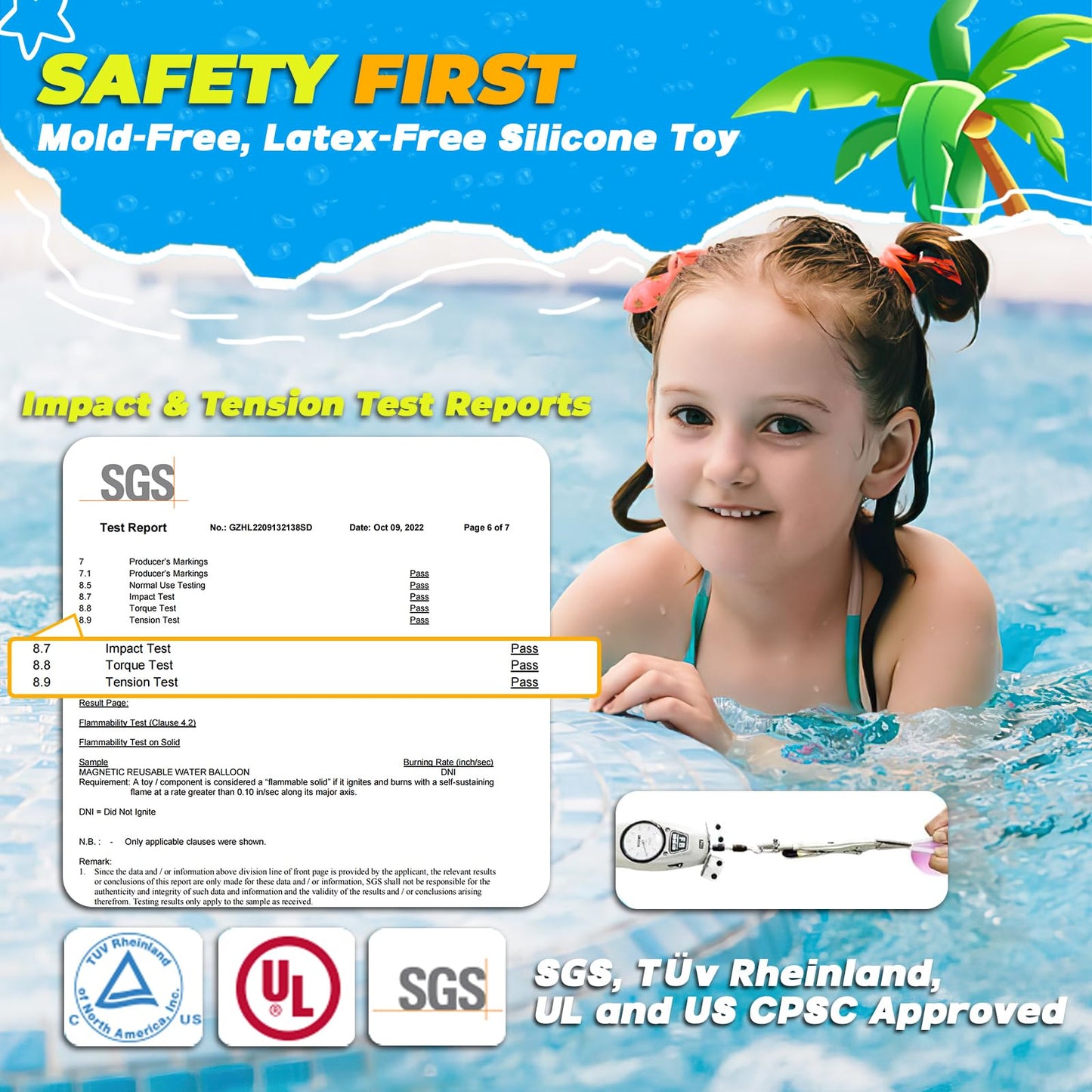 Tizikcon 16PCS Reusable Water Balloons, Refillable Silicone Bath Pool Beach Toys for Kids, Quick Fill Self-Sealing Splash Balls for Outdoor Water Fun Summer Family Games