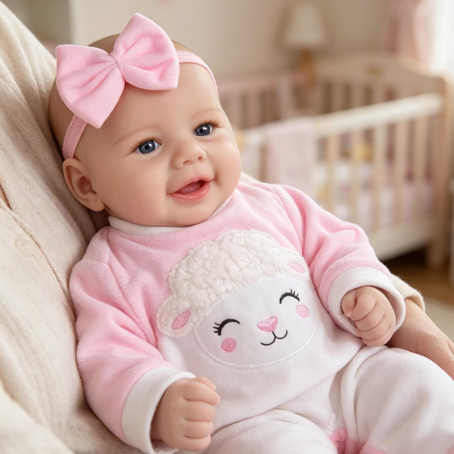 Milidool Reborn Baby Doll Girl - 17-Inch Soft Body Realistic Baby Doll Real Life Baby Dolls for 3+ Years Girl Birthday Gifts, Pretend Play, Christmas & Collection