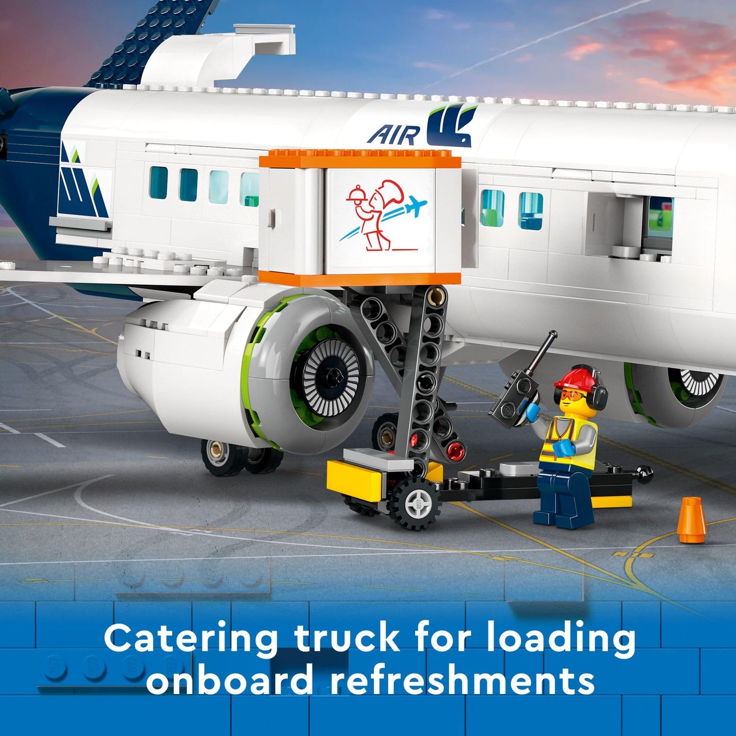 LEGO City Passenger Airplane Toy - Building Set for Boys & Girls, Ages 7+ - Educational Gift for Kids - W/Buildable Vehicle Toys & 9 Minifigures - 60367