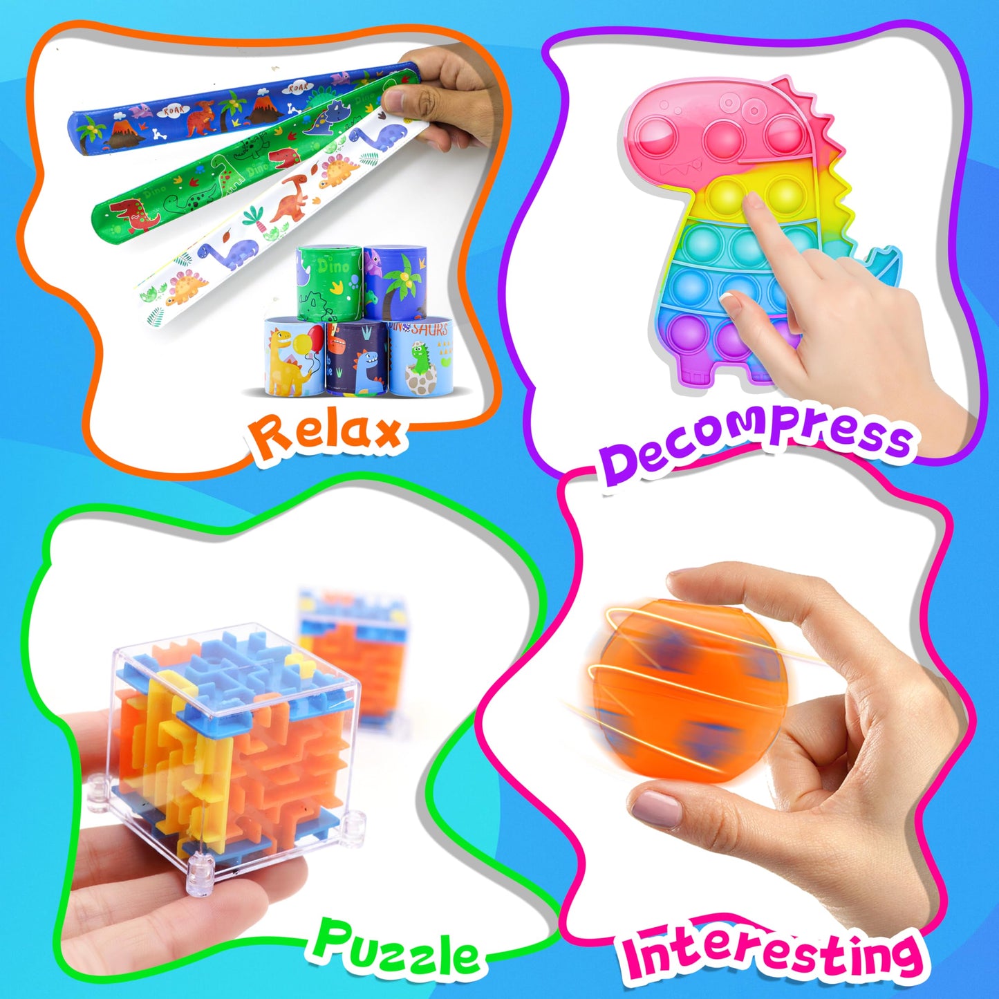 1000pcs Party Favors for Kids, Fidget Toys Pack, Birthday Gifts, Classroom Prize Boxes, Treasure Box, Goodie Bag Stuffers,Carnival Prizes, Easter Eggs Fillers