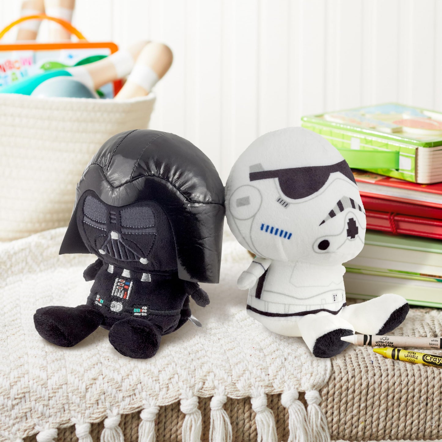 Hallmark Better Together Star Wars Magnetic Plush Toy (Darth Vader and Storm Trooper) 5" Stuffed Toys, Gifts for Kids and Fans