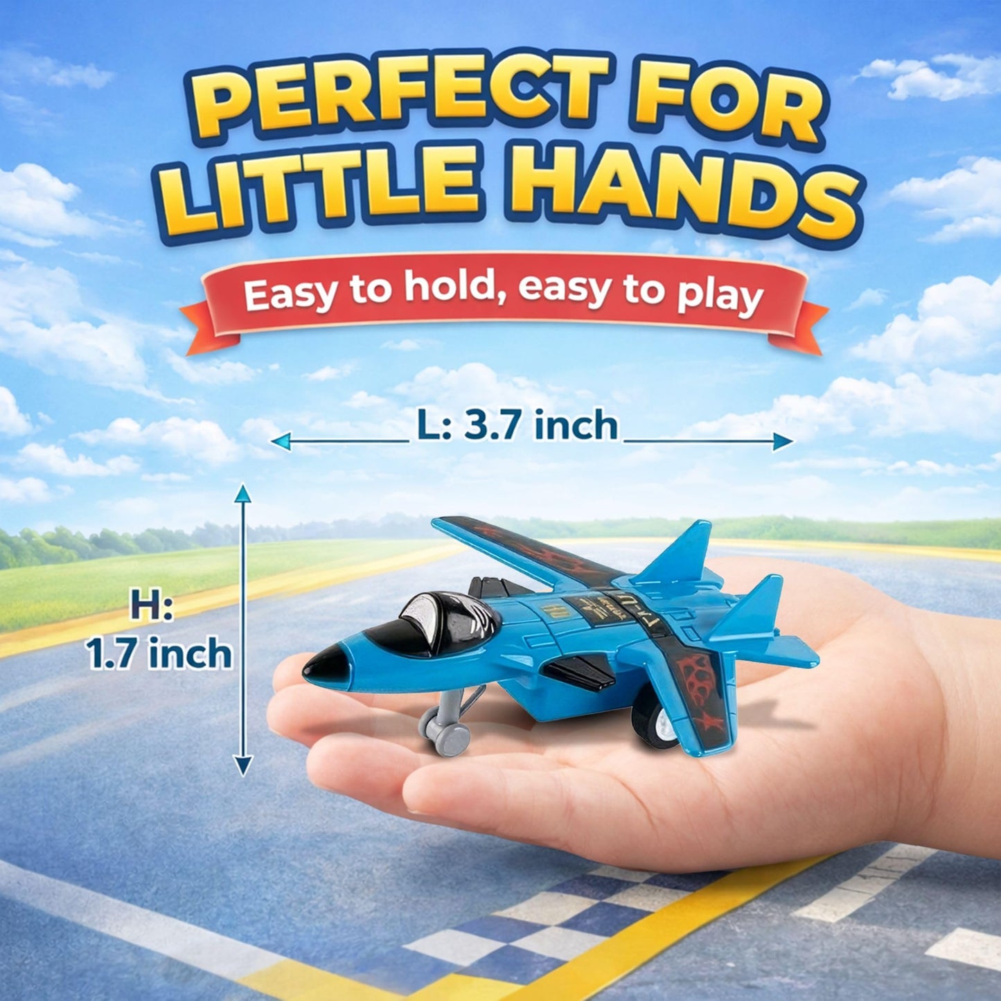 Liberty Imports Pull Back Airplanes Toys Vehicle Playset, Variety Pack of Helicopters, Stealth Bombers, Fighter Jets, Aircraft, Planes for Kids Toddlers Party Favors (24 Pack)