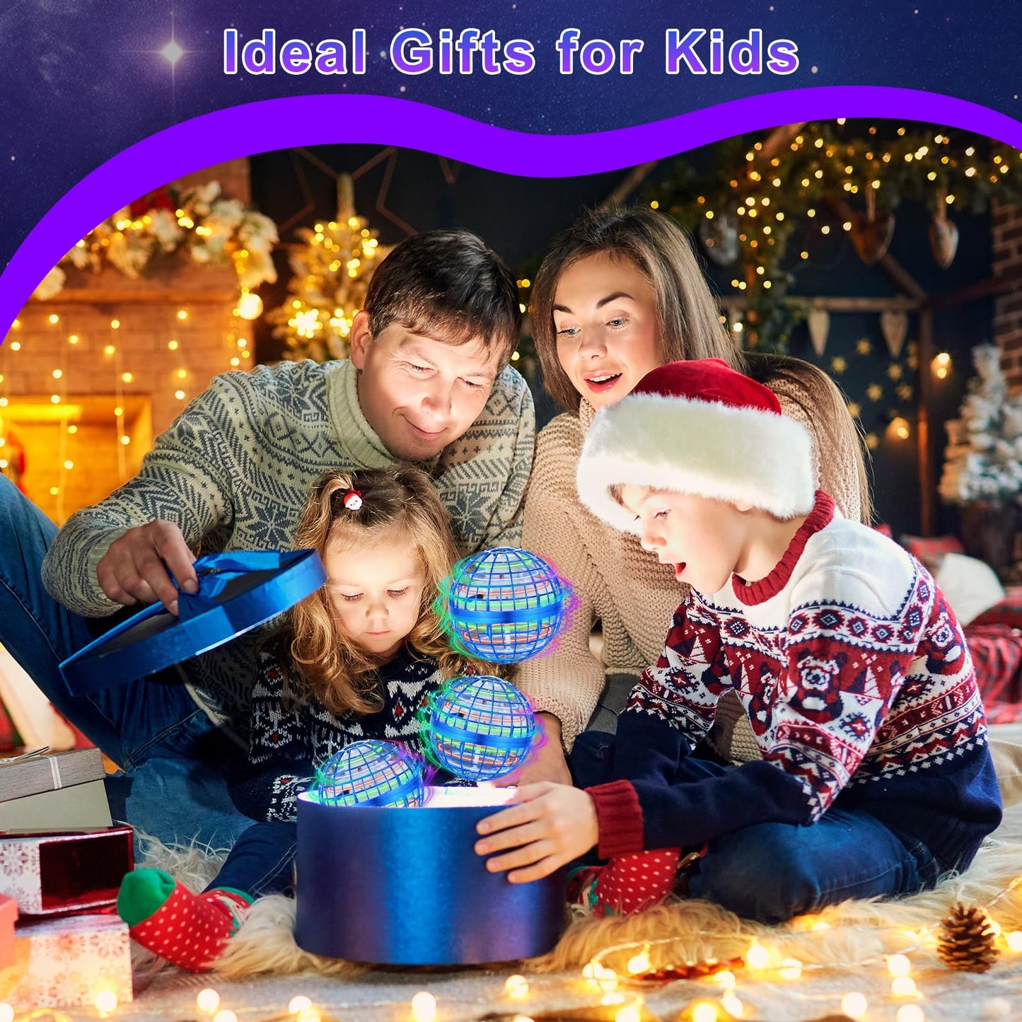 OFUN Flying Orb Ball Toys 2026 - Hover Ball Cosmic Globe Boomerang, Hand Controlled Drone Orbit, Cool Spinning Outdoor Toys Gifts for 6 7 8 9 10+ Year Old Boys Girls Teens Adults