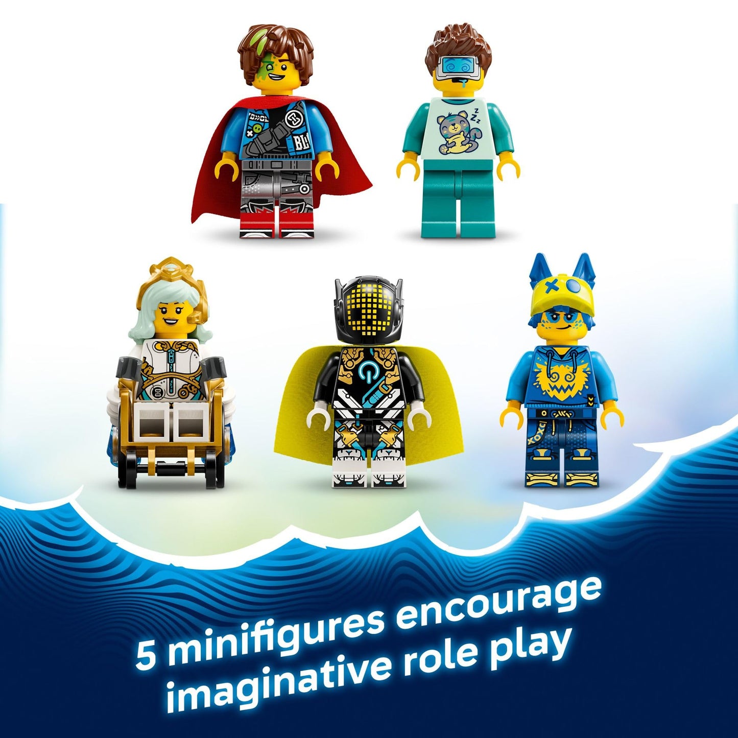 LEGO DREAMZzz Nightmare Shark Submarine Building Toy for Kids - Pretend Play Set & Figures for Boys & Girls, Ages 9+ - Rebuild as a Battleship or Submarine Toy - Gift Idea for Birthdays - 71500