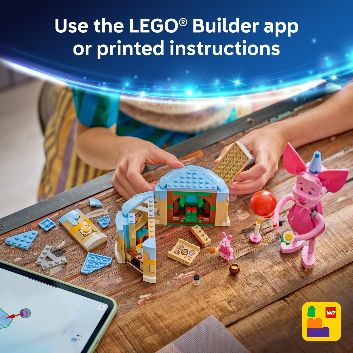LEGO Disney Piglet's Birthday Fun Building Toy - Winnie The Pooh Toy for Girls & Boys, Ages 9+ - Gift for Birthdays - Kids Room Decor - 43305