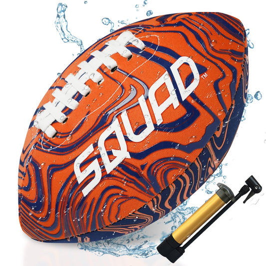 SQUAD Waterproof Football for Pool & Beach, Durable Fun Water Game Toy for Family, Teens, Adults - Strong Grip Pattern, Ideal Gift for Boys & Girls 8-15+ Year Old