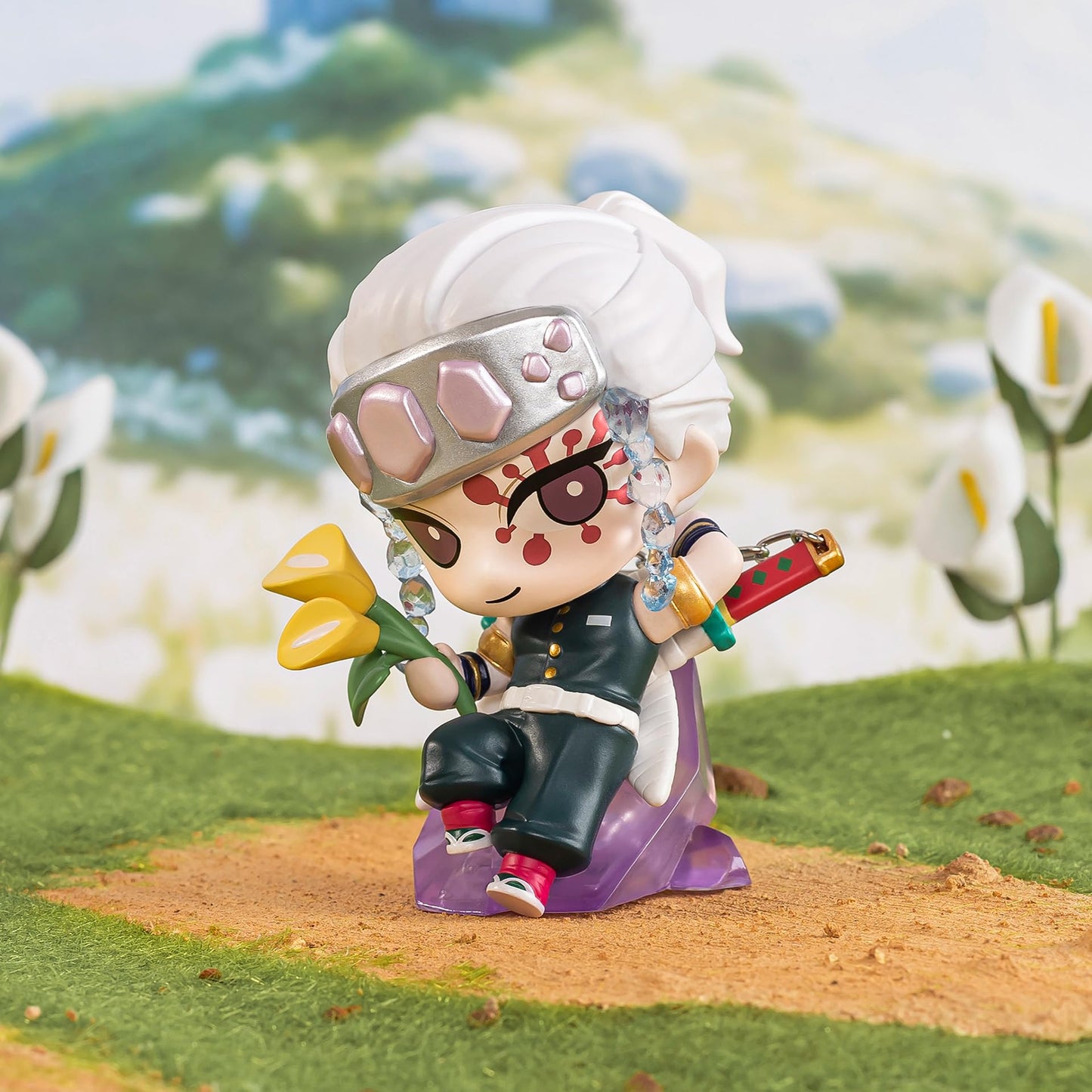 POP MART Demon Slayer Birth Flower Series Figures, 12PCs Blind Box Figures, Random Design Action Figures Collectible Toys Home Decorations, Holiday Birthday Gifts, Whole Set