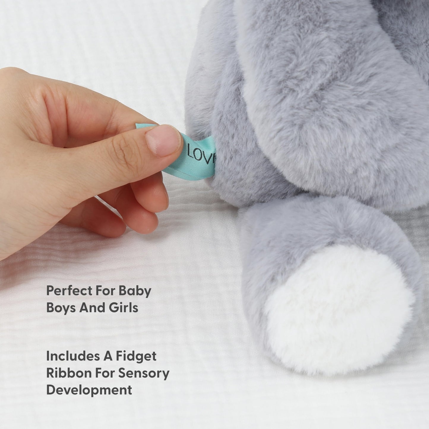 The Peanutshell Plush Elephant Stuffed Animal - 10 inch - Baby Safe - Machine Washable - Soft Elephant Baby Toys, Newborn Infant Toddler, Plushies for Boys Girls, Stuffies, Jungle Safari Nursery