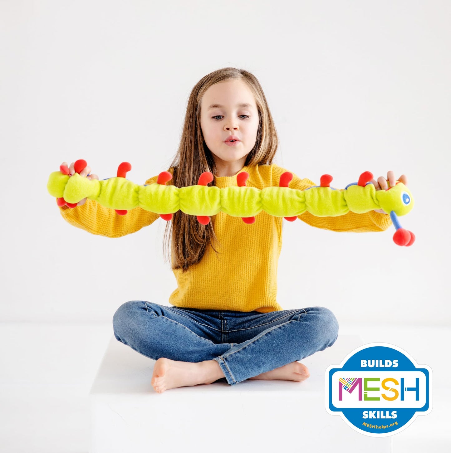Calm Caterpillar Calmee The Caterpillar Bloomie Kit with Flutter The Dragonfly – Weighted Sensory Plush Toy Bundle for Kids, Mindfulness, Breathing & Emotional Regulation Support, Classroom or Home