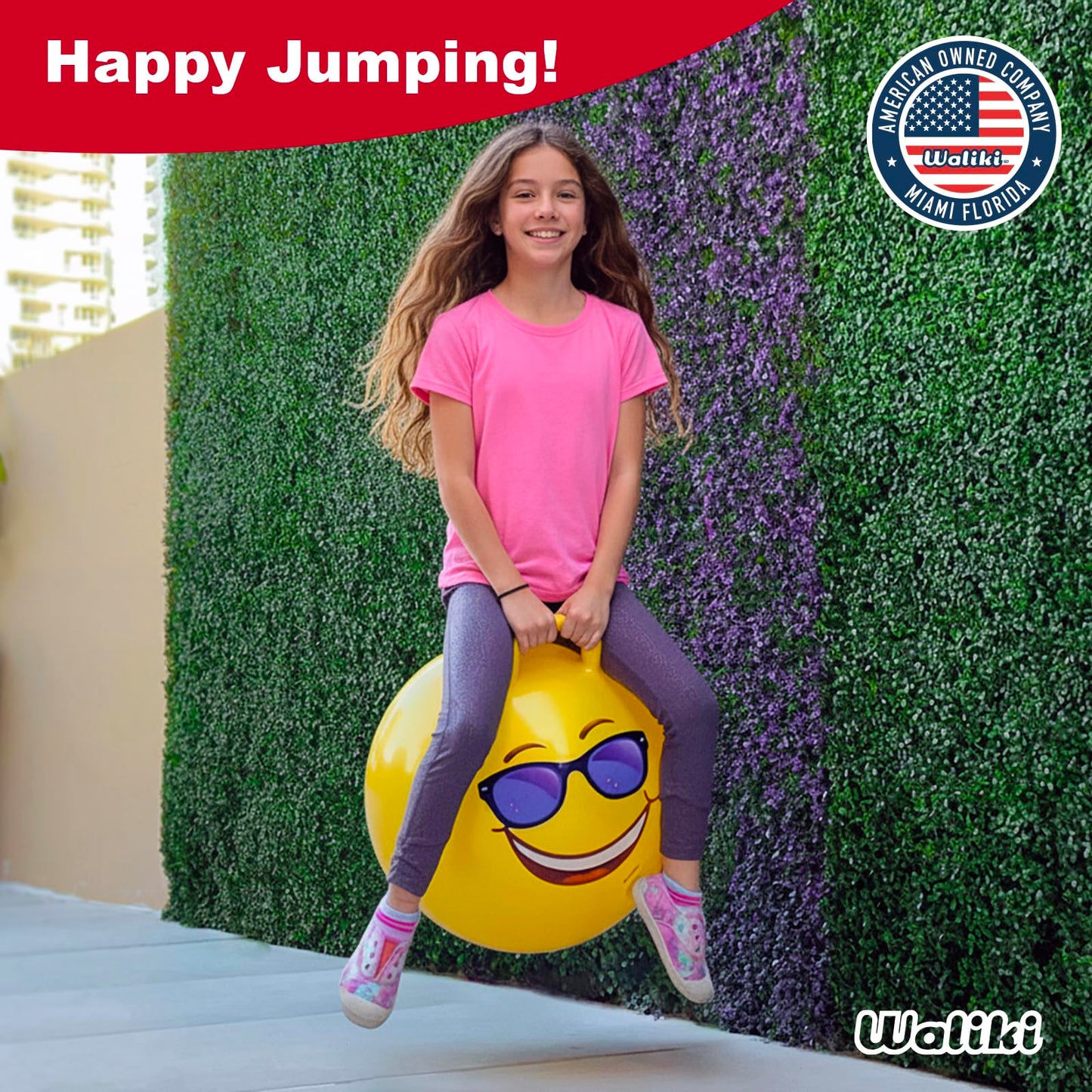 WALIKI Hopper Ball for Teens Ages 10-15 | Hippity Hop | Jumping Hopping Ball | Relay Races | 22”