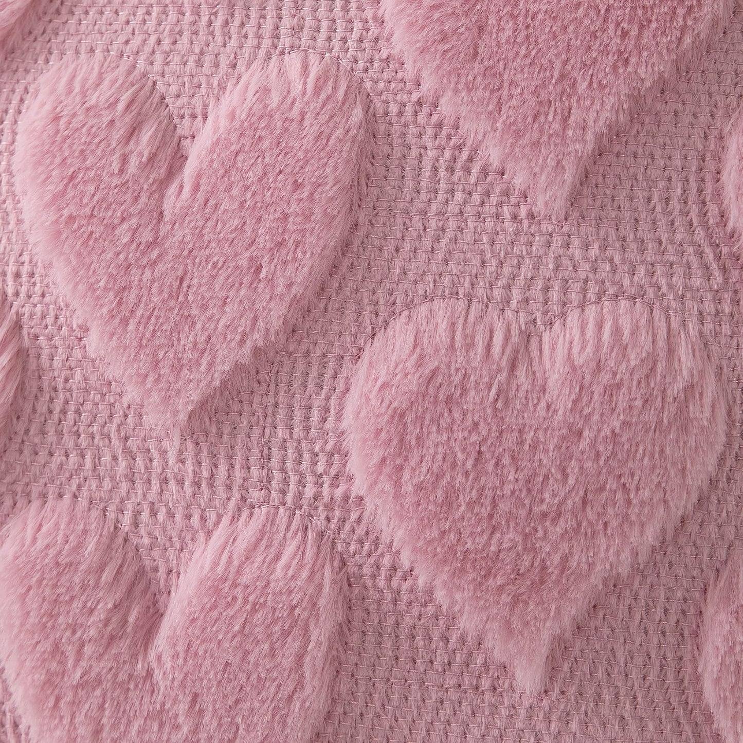 DFXSZ Valentines Pillow Covers 12x20 inch Set of 2 Valentines Day Decoration Pink Heart Soft Plush Faux Fur Jacquard Throw Pillows for Bedroom Sofa Holiday Festivals Home Decor PTK017B12