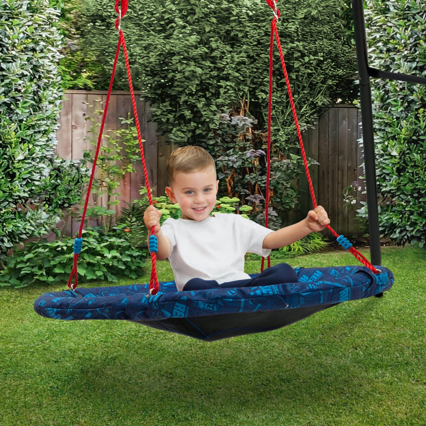 Delta Children PAW Patrol 40-Inch Saucer Swing for Kids – Attaches to Swing Sets or Trees – Includes All Necessary Hanging Hardware & Rope