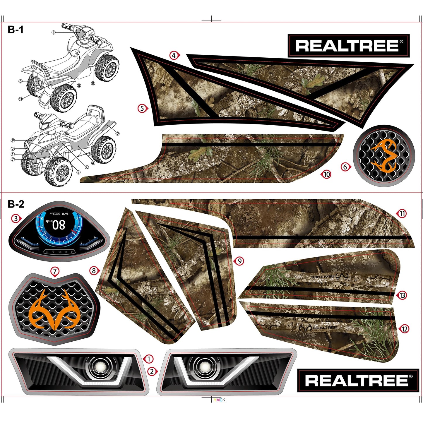 Best Ride On Cars Realtree Officially Licensed Black Quad Push Car for Toddlers 18–36 Months | Foot-to-Floor Ride-On with Horn Sounds, Under-Seat Storage & 4-Wheel Design | Safe Indoor/Outdoor Fun