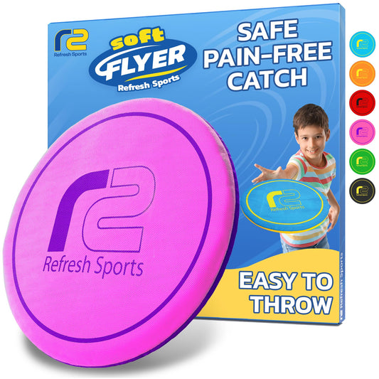 Soft Flying Disc for Kids - Best Girl Toys Age 4 & Up - Engaging Toy for 7 Year Old Girl Birthday Gifts - Summer Toys for Girls All Ages - Fun Sports Toy & Party Favors & Outdoor Toys Age 6-8