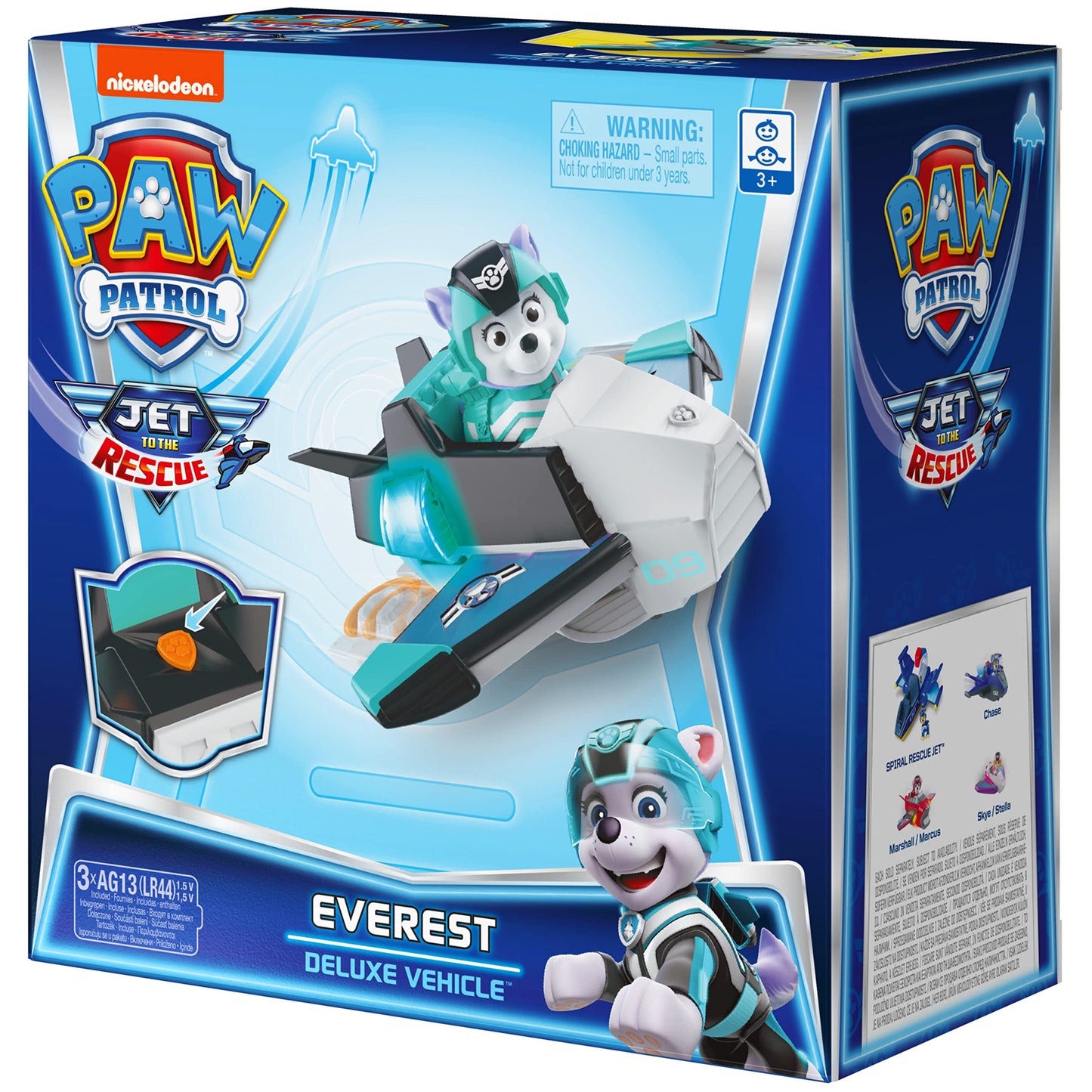 Paw Patrol, Jet to The Rescue Everest Deluxe Transforming Vehicle with Lights and Sounds