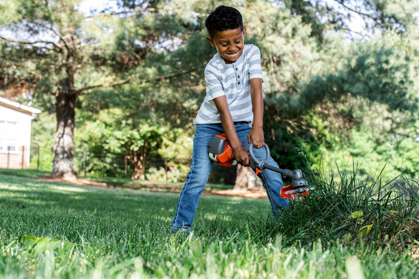 Husqvarna 223L Toy Trimmer with Realistic Sounds and Light-Up Trimmer Line, Toy Weed Eater for Kids Ages 3 and Up, 585729104