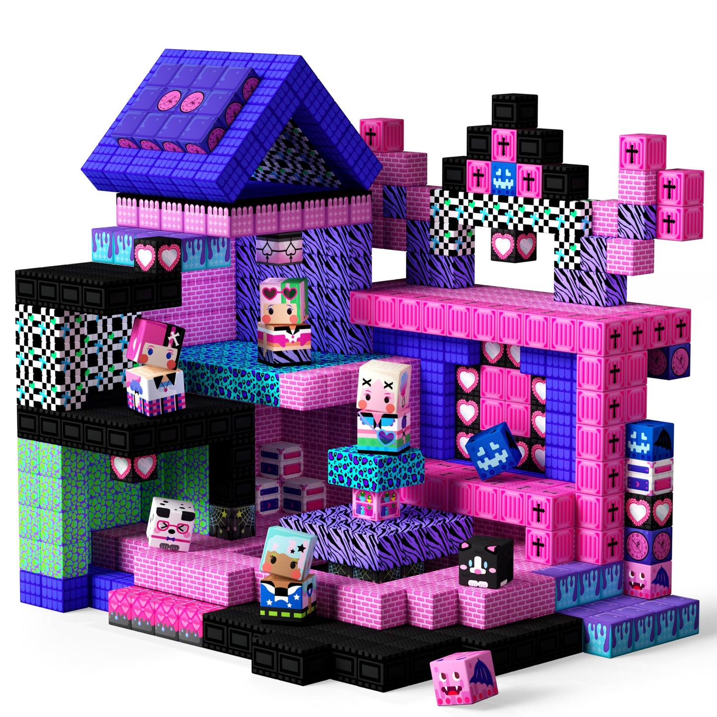 GobiDex 100PCS Magnetic Blocks for Girls, Build MagWonder with Magnet Building Toys Set, Princess Sensory Gift for Boys Girls Birthday