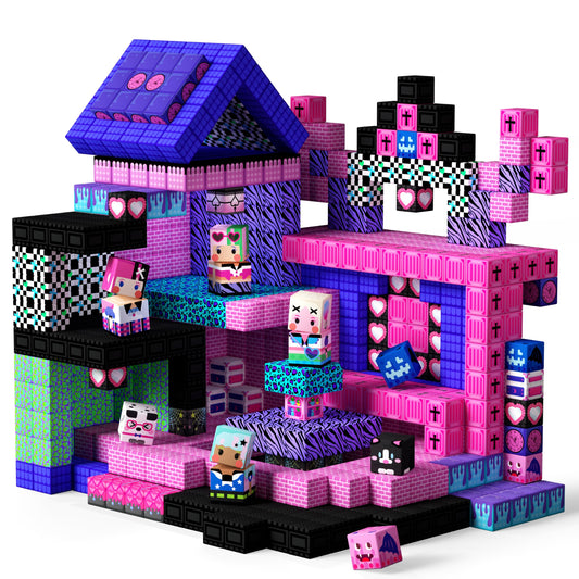 GobiDex 100PCS Magnetic Blocks for Girls, Build MagWonder with Magnet Building Toys Set, Princess Sensory Gift for Boys Girls Birthday