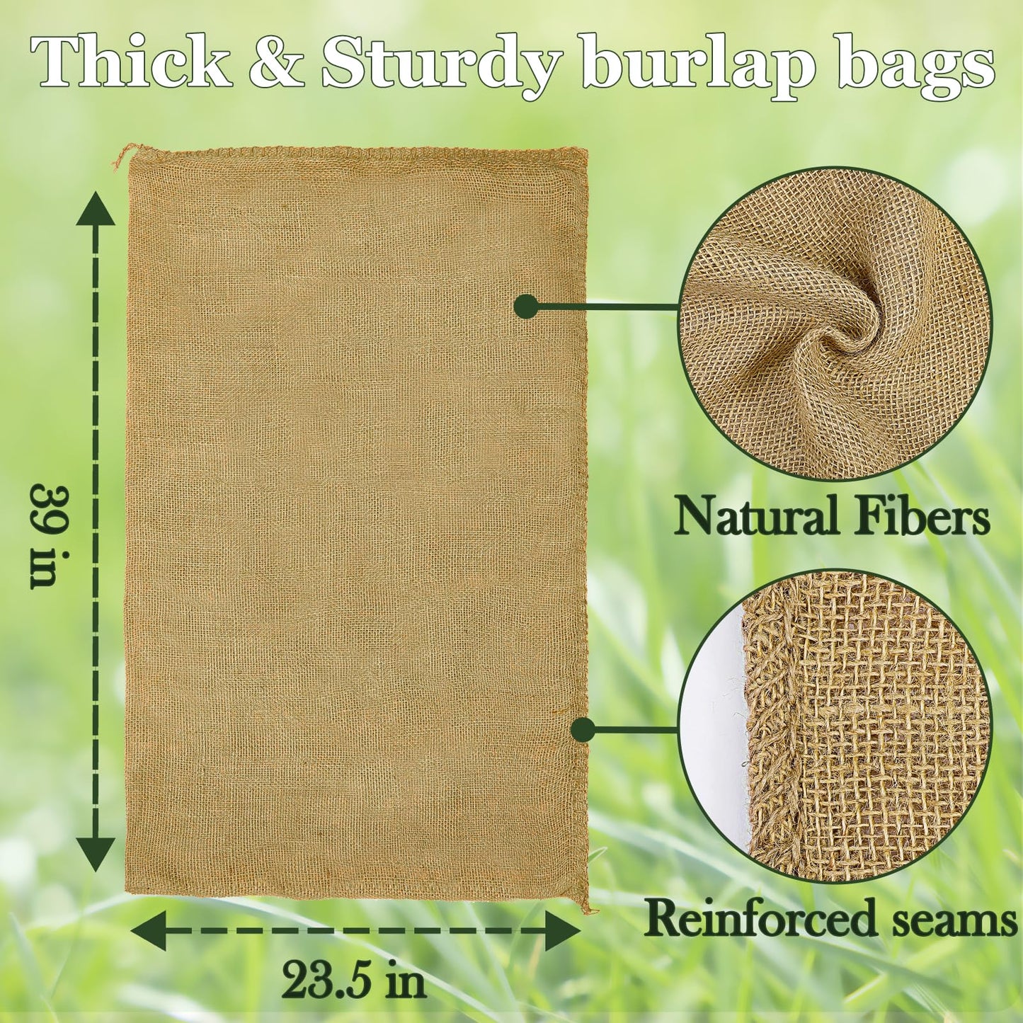 CWLAKON 6 Pack Large Burlap Potato Sack Race Bags for Kids Adults, Field Day Family Reunion 4th of July Easter Halloween Game, Outdoor Camping Picnic Birthday Party Outside Yard Lawn Carnival Games