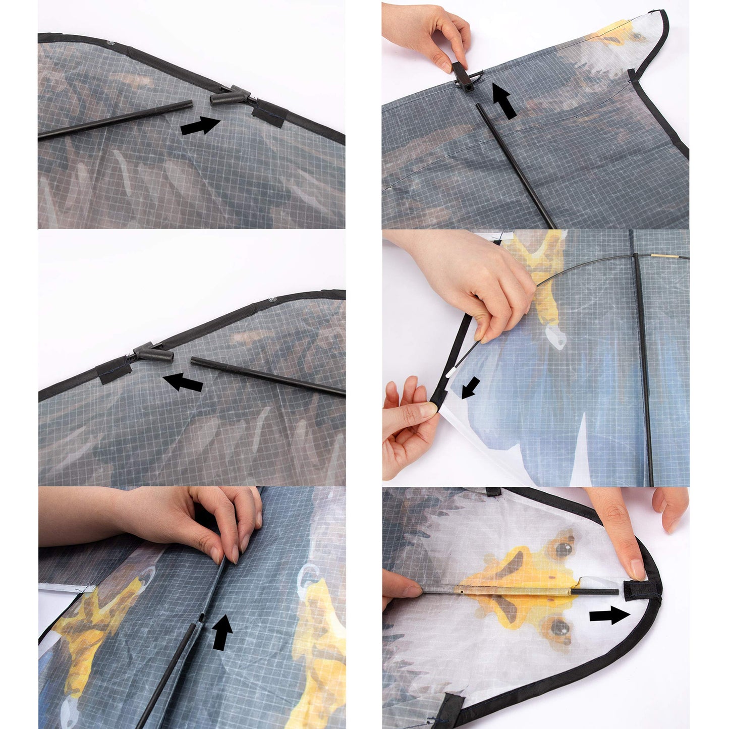 JEKOSEN Bald Eagle Huge Kite for Kids and Adults Single Line String Easy to Fly for Beach Trip Park Family Outdoor Games and Activities