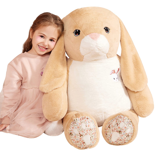 IKASA Giant Easter Rabbit Stuffed Animal Plush Toy, 30" Large Cute Jumbo Bunny Toys for Kids Girls Boys Girlfriend