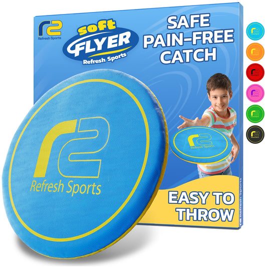 Soft Disc Flying Toy - Doesn't Hurt to Catch - Flying Disc For All Ages - Easy to Use Summer Gift Friisbee For Kids -Outdoor Gifts for Boys & Girls 3 4 5 6 7 8 9 10 11 12 13+ Birthday Gifts