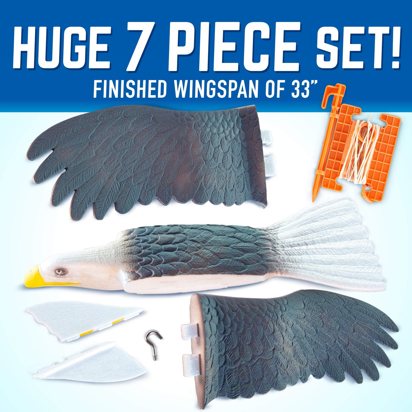 GEOGLIDE Freedom Eagle Glider with 33 inch Wingspan