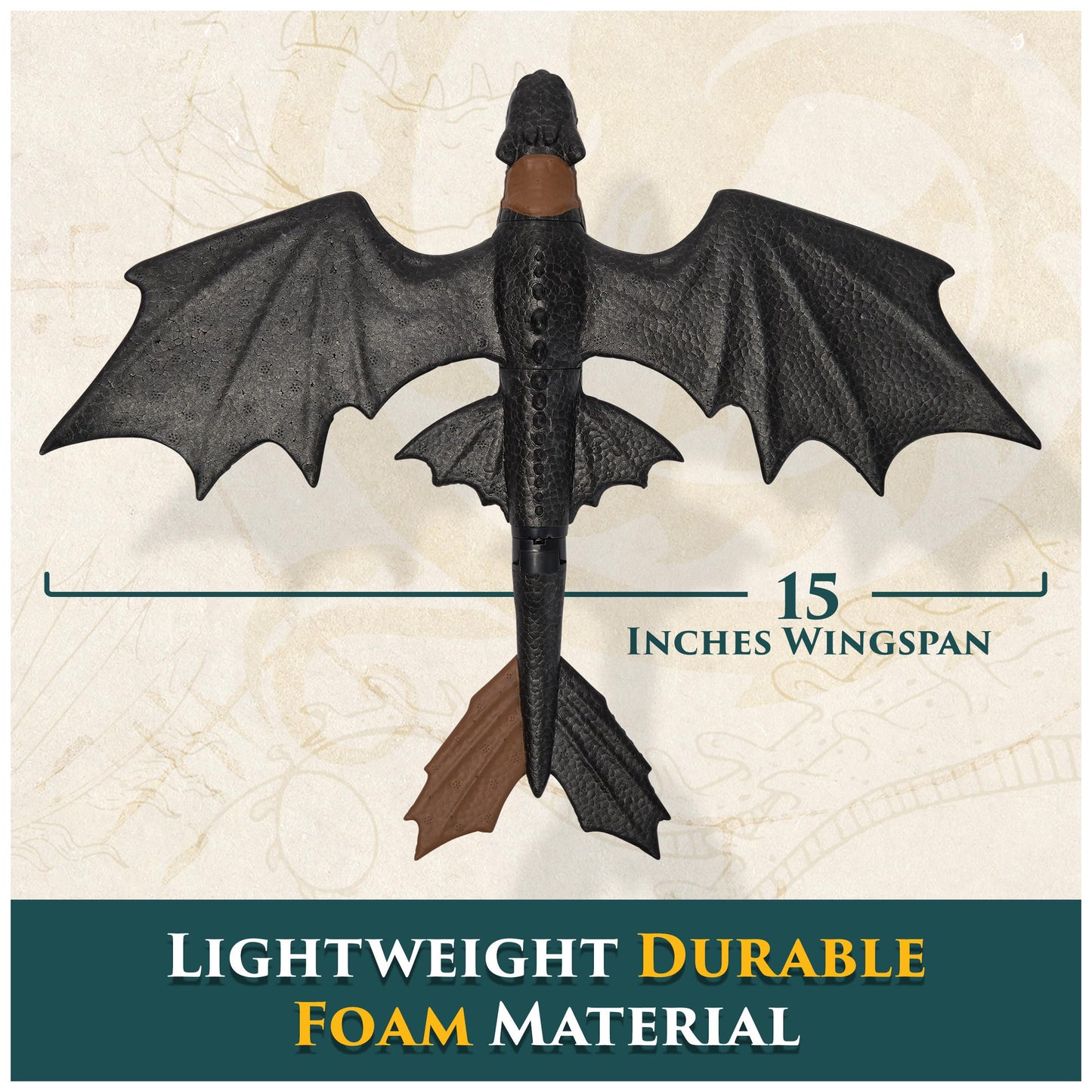 DreamWorks Dragons. How to Train Your Dragon, Crossbow Launch Toothless, Flying Stunt Glider, Kids Toys for Boys & Girls Ages 4 and up (Amazon Exclusive)